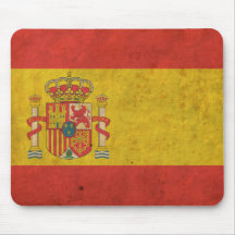 Vintage Spain Flag Mouse Pads