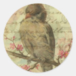 Vintage Sparrow Stickers