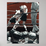 Vintage Sports Boxing, Wrestling in the Ring Print