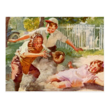 Vintage Sports, Children Playing Baseball Post Cards