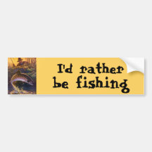 Vintage Sports Trout Fishing; Catch and Release Bumper Stickers