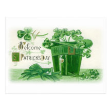 Vintage St. Patricks Day Greeting Post Card