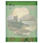 Vintage St. Patricks Day Greetings Castle Shamrock flyers