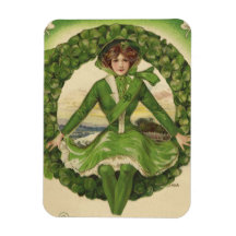 Vintage St. Patrick's Day Greetings Vinyl Magnets