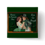 VINTAGE ST. PATRICK'S DAY SHADOW BOX buttons