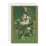 Vintage St. Patrick's Day Souvenir Woman invitations