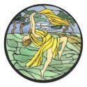 Vintage Stained Glass Dancer Stickers