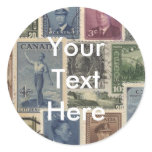 Vintage Stamps Collage stickers