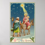 Vintage Star Of Bethlehem Card posters