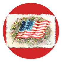 Vintage Star Spangled Banner Products Stickers