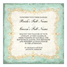 Vintage Stargazer Lily Rose Butterfly n Hydrangea Personalized Invitation