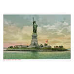 Vintage Statue of Liberty, New York Harbour Custom Invitation