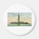 Vintage "Statue of Liberty" Poster. New York. Fridge Magnets