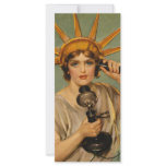 Vintage Statue of Liberty WWI Patriotic War Poster rack cards