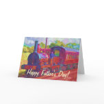 Vintage Steam Train Rail-lovers Fathers Day Card