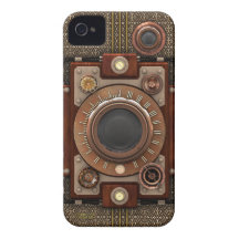 Vintage Steampunk Camera #1D (De Luxe!) iPhone 4 Case