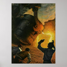 Vintage Steel Manufacturing Print