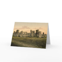 Vintage Stonehenge Note Card