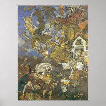 Vintage Storybook Characters by Edmund Dulac Poster
