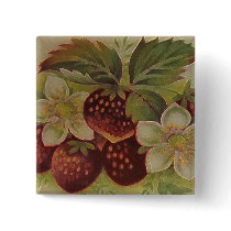 Vintage Strawberries Pin