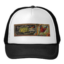 Vintage String Beans Label Mesh Hats