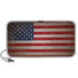 Vintage Style American Flag Patriotic Design Laptop Speaker
