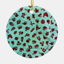 Vintage Style Apron Lot Christmas Tree Ornaments