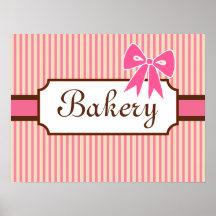 Vintage Style Bakery Art Print
