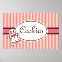 Vintage Style Cookie Bakery Art Print