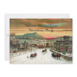 Vintage style Country scene  Christmas Invitation