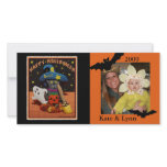 Vintage Style Halloween Custom Photo Card photo cards
