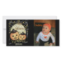 Vintage Style Halloween Custom Photo Card photo cards