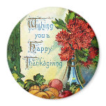 Vintage Style Happy Thanksgiving Magnet