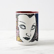 Vintage Style Woman Mug