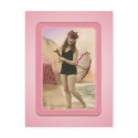 Vintage Sun Bather Beach Babes Postcard