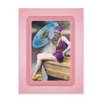 Vintage Sun Bather Beach Babes Postcard