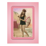 Vintage Sun Bather Beach Babes Postcard