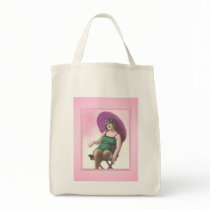 Vintage Sun Bather Organic Tote Bag