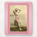 Vintage Sun Bathers Beach Mousepad
