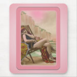 Vintage Sun Bathers Beach Mousepad