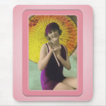 Vintage Sun Bathers Beach Mousepad