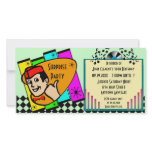 Vintage Surprise Birthday Party Invitation photo cards