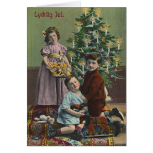 Vintage Swedish Christmas Greeting Card