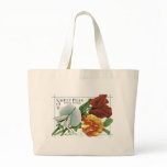 Vintage Sweet Peas Seed Packet Tote Bag