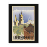 Vintage Switzerland Lausanne-Ouchy Postcard