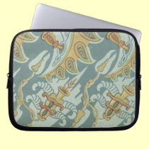 Vintage Sword Fabric laptop sleeves