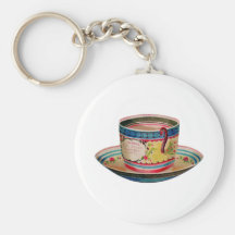 Vintage Tea Cup Key Chains