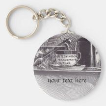 Vintage Tea Tray Key Chain