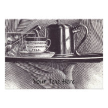 Vintage Tea Tray Personalised Announcements