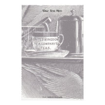 Vintage Tea Tray Stationery Paper